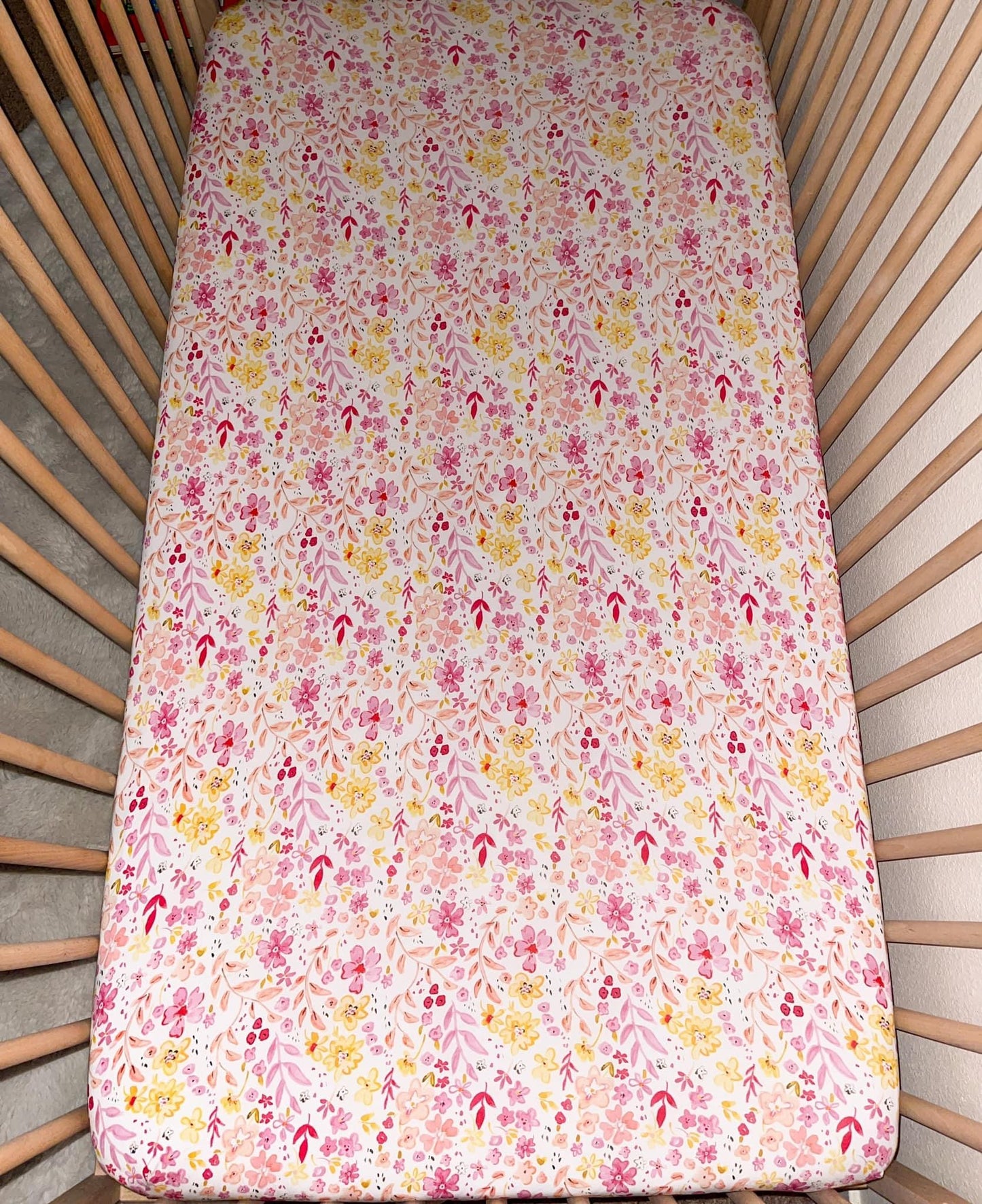 Bedtime Blooms Crib Sheet