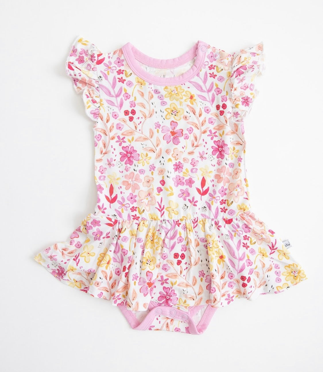 Bedtime Blooms Twirl Dress with Bodysuit